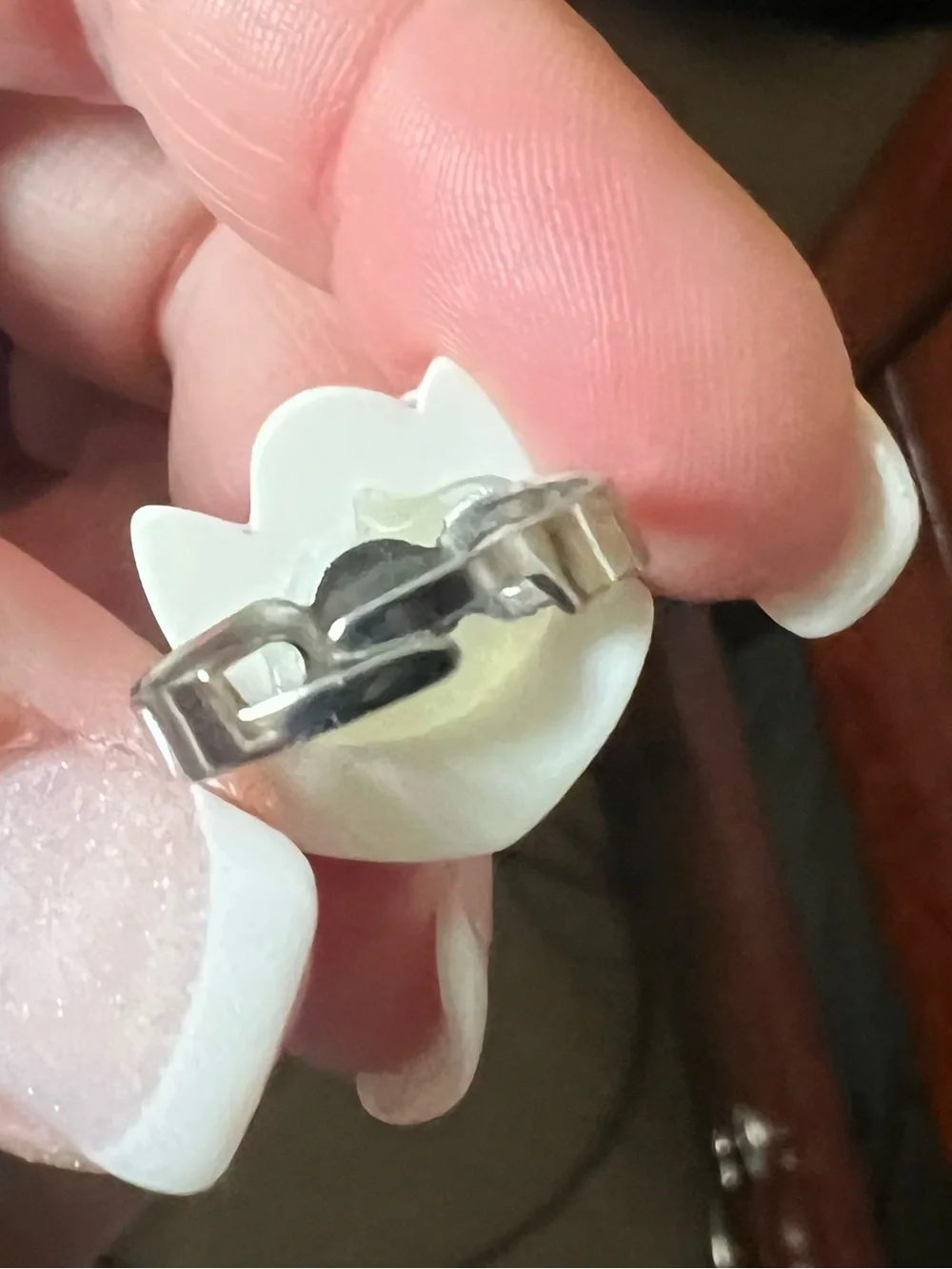 New Cute Christmas Fox Ring with Santa hat and rhinestone Accent os girls